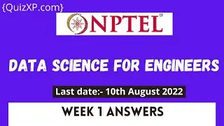 NPTEL DATA SCIENCE FOR ENGINEERS ASSIGNMENT 1 ANSWERS | 2022