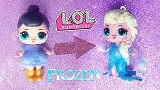 La fake LOL Surprise diventa ELSA di FROZEN [Tutorial DIY Custom Doll]