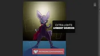 Cell-shade examples with different light sources