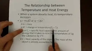 Heat and Temperature Changes