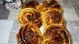 Самые вкусные СЛОЕНЫЕ БУЛОЧКИ! Они такие вкусные, что хочется есть каждый день!