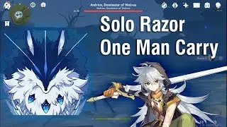 [Genshin Impact] Razor Solo vs Wolf Boss [AR40]