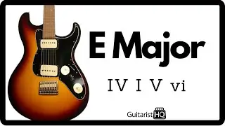 E Major Guitar Backing Track Pop Jam