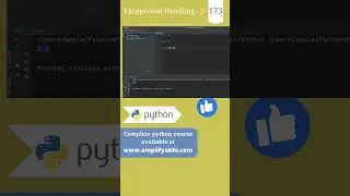 Python : Exceptional Handling | Part 2 | py srt 173