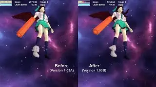 Touhou Multi Scroll Shooting 2. Version 1.03B. Physics simulation for Utsuho model.