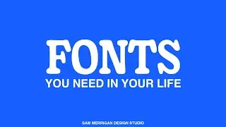 10 FONTS you need to know! PT 1