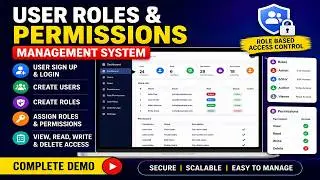 Login, Signup & Role Access Control System Demo Website || PHP RBAC system