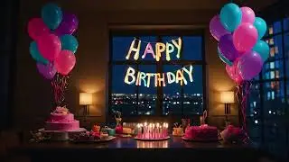 🎉 Happy Birthday Ambience 🎂  4 Hours of Festive Music & Cozy Party Vibes