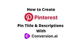 Jasper.ai How to Create Pinterest Pin Title & Descriptions With Jasper AI