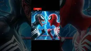 VENOM 🆚 SPIDERMAN🤟🥊👽 Fight for DAD #cat #cute #fighting