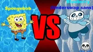 Spongebob vs. Blueberry Sans. (Spongebob Squarepants vs. Underswap.) | DEATH CLUB Ep 1.