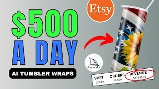 How to Design & Sell Tumbler Wraps (Full Tutorial) AI Art | Etsy Digital Products