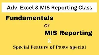 What is MIS Report | Paste Special Excel | Excel's Paste Special Feature #MISSupportJunction