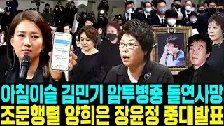 아침이슬 김민기 암투병중 돌연사망 조문행렬 양희은 장윤정 중대발표