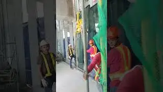 Actual Glass installation.