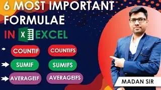 🔥 6 excel formula use daily at work | Excel most used formulas | Most used excel formulas ms excel