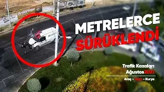 Metrelerce Sürüklendi - İnanılmaz Trafik Kazaları Türkiye