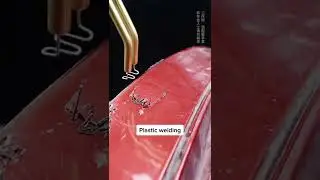 How to fix a car bumper with plastic welding