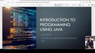 #6 writing and compiling first program in java