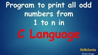 Program to print all odd numbers from 1 to 100 in C Language