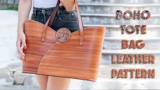 Oversized Boho Tote Bag | PDF Leather Crafting Pattern