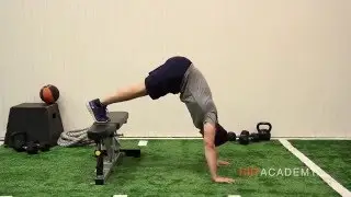 HIIT Exercises: How to do Feet Elevated Pike Push Ups