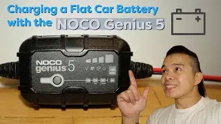 Using the NOCO Genius 5 to charge the flat battery from the Volkswagen Golf MK5 GTI!  - 063