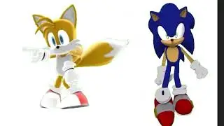 Sonic and tails dancing but in 3d