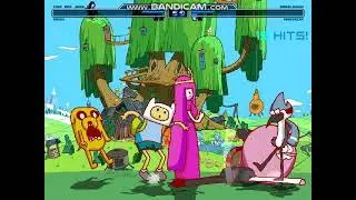 M.U.G.E.N: Finn and Jake & Rigby vs Bubblegum & Mordecai