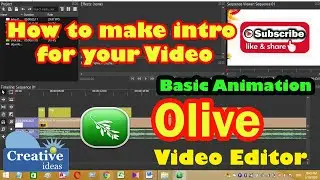 make small intro with olive video editor