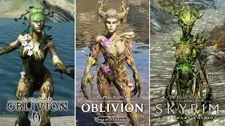 Oblivion Original vs. Remastered vs. Skyrim - Monsters Comparison