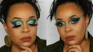 ICY BLUE GREEN CUT CREASE TUTORIAL | Let’s Get Back to Doing My Thang💚💙!
