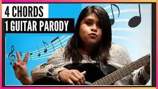 4 Chords 1 Guitar Parody - Guitar Lesson - The Amateur YouTuber