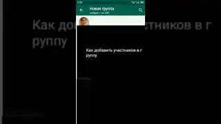 Как добавить участников в группу whatsApp