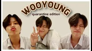 wooyoung during quarantine....