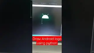 Draw Android logo using.../python/..python turtle.../#coding#programming#python#shorts