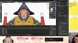 2D Wizard Animation in Blender Grease Pencil / Come say hi :)