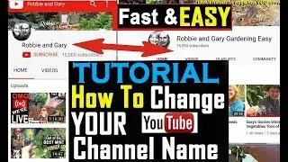 EASY How To Change YOUR YouTube Channel Name on Computer Laptop mobile phone tablet 2019