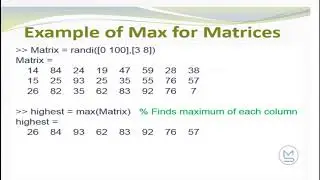 Array Functions in MATLAB- PART-3 | MATLABSolutions