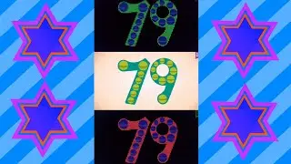 Endless Numbers Count 79 || G major Effect ||  Bevel Effect & Inversions Color Effect.