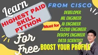 ►Highest Paid skill Python for Free | Free Python training from Cisco | How to start learning Python