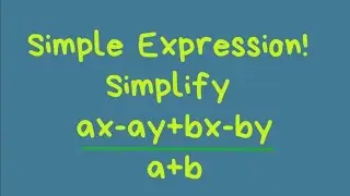 | Simplifying Algebraic Expressions | Beginners Level|