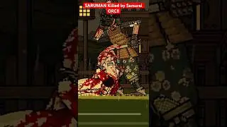 SARUMAN’S DEATH!! #shorts #swordfighting #medieval #saruman #samurai #lordoftherings