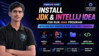 Java Programming Setup in Windows 💻 | JDK + IntelliJ IDEA Installation | First Java Program