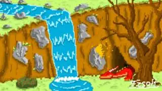 dragon cave (short pixel animation) (clip studio paint)