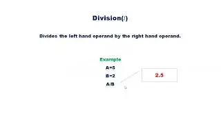 Arithmetic Operators  in Python  ( KTU ITT 205  PROBLEM SOLVING USINGPYTHON Module 1)