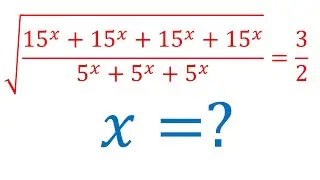 Nice Algebra Math Simplication| Find the Value of X|Math Olympiad Question