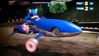 Sonic and Sega All-Stars Racing : Forêt de l'Effroi (Metal Sonic)