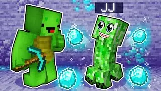 JJ Pranked Mikey as Creeper in Minecraft Challenge! (Maizen Mizen Mazien)