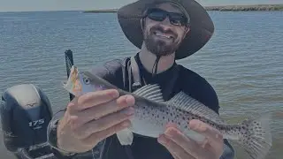 Fishing for My FIRST Speckled Trout | We lost something HUGE
